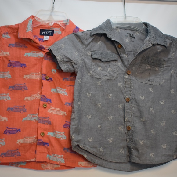 Boys Short Bundle Sz 5 &5T t-shirts Button Front - Picture 6 of 10